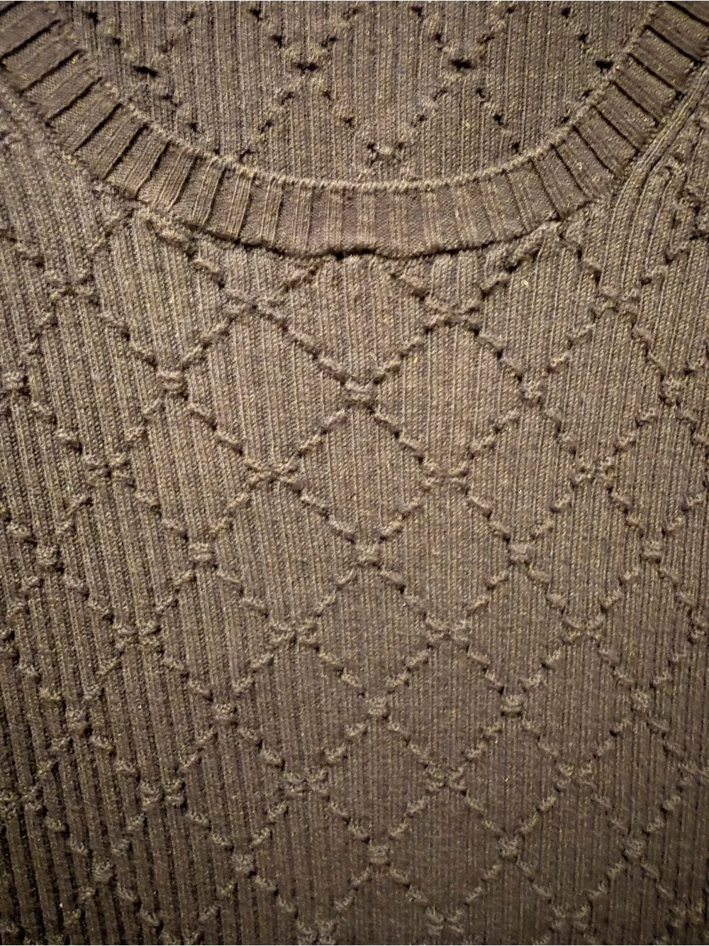 CHANEL Navy Textured Knit Sleeveless Top